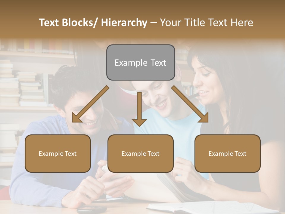 United Writing Person PowerPoint Template