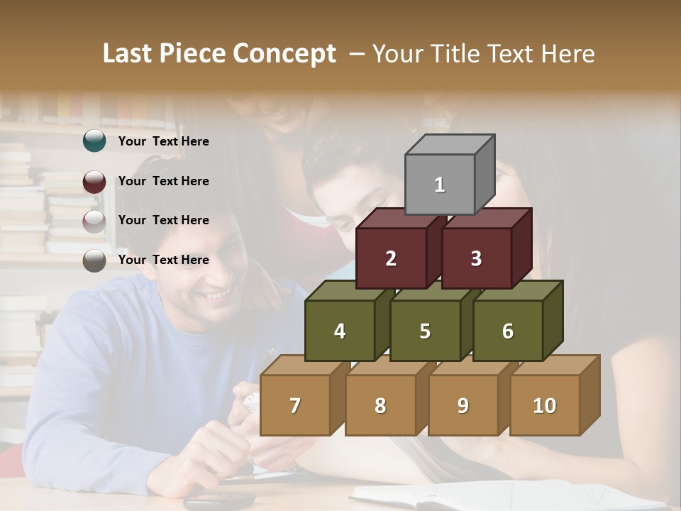 United Writing Person PowerPoint Template