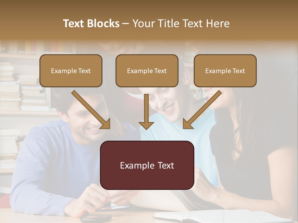 United Writing Person PowerPoint Template