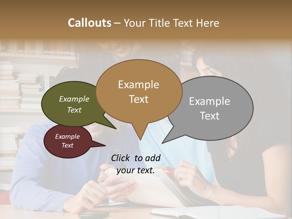 United Writing Person PowerPoint Template