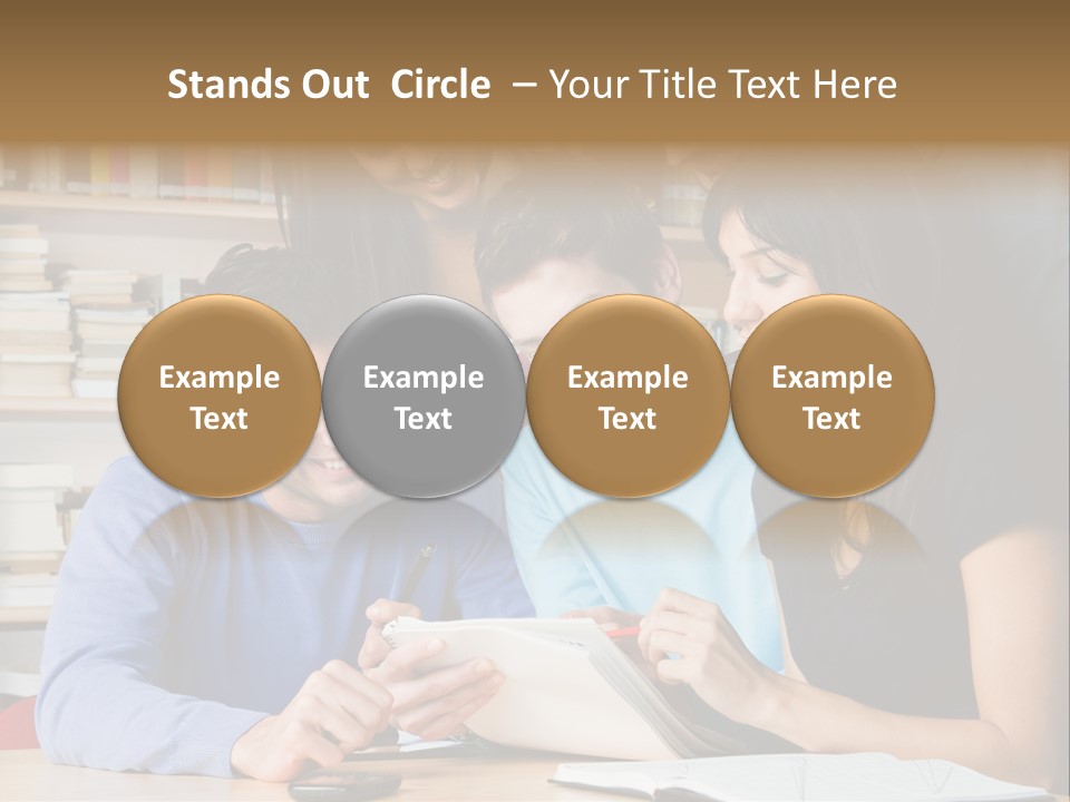 United Writing Person PowerPoint Template