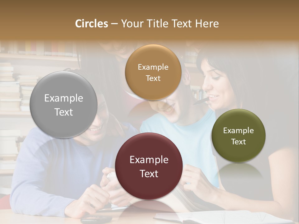 United Writing Person PowerPoint Template