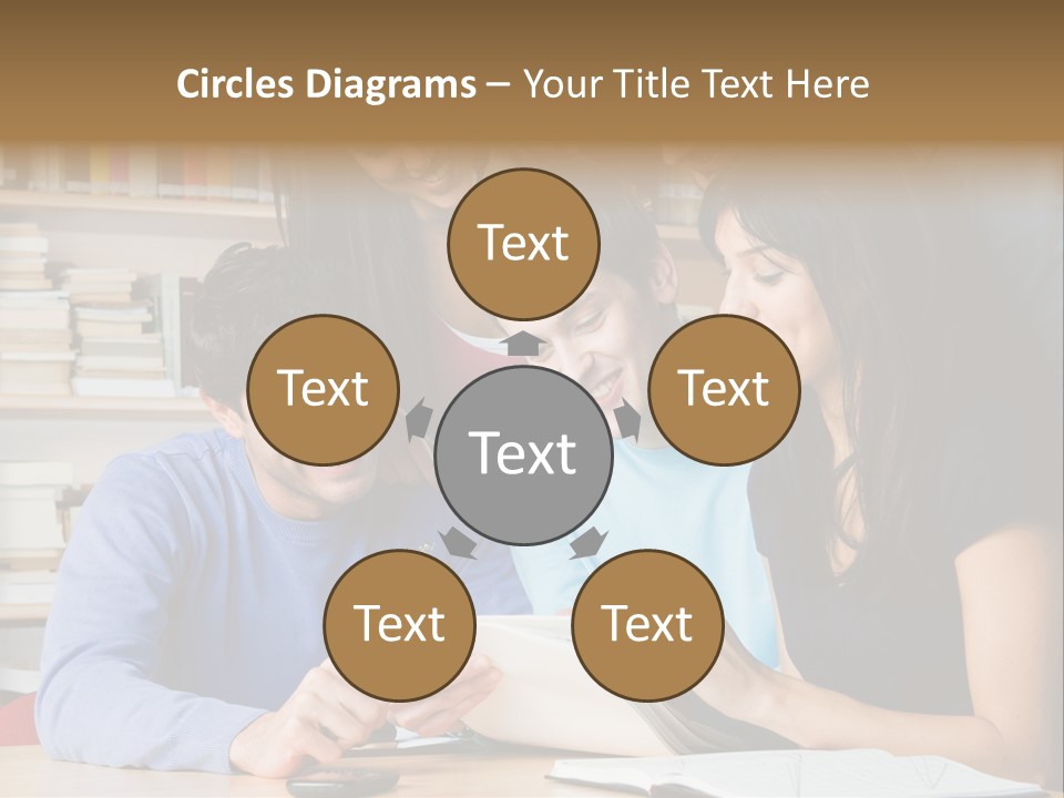 United Writing Person PowerPoint Template