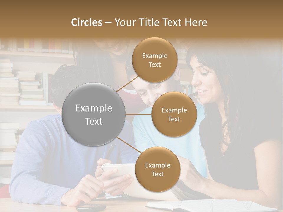United Writing Person PowerPoint Template