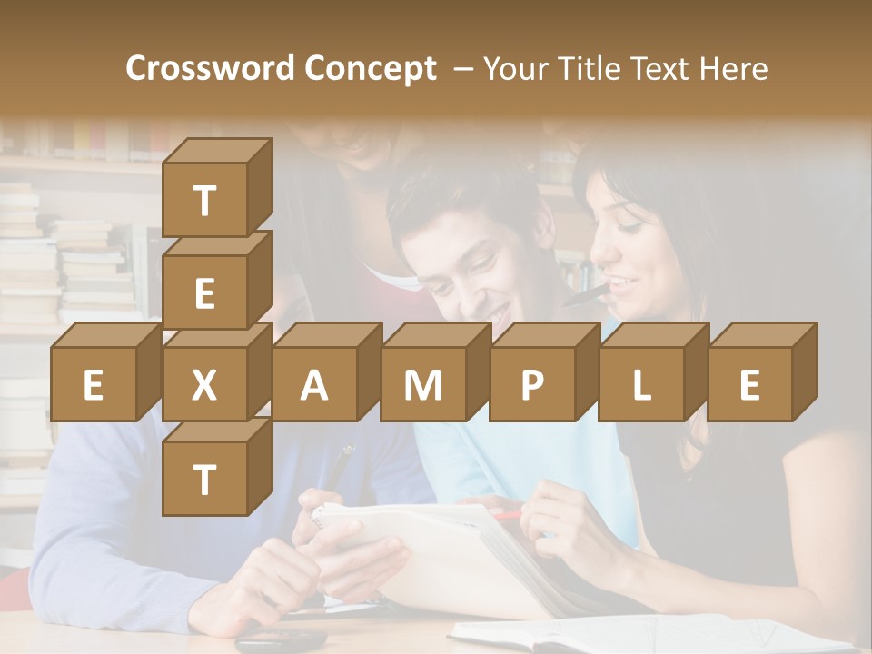 United Writing Person PowerPoint Template