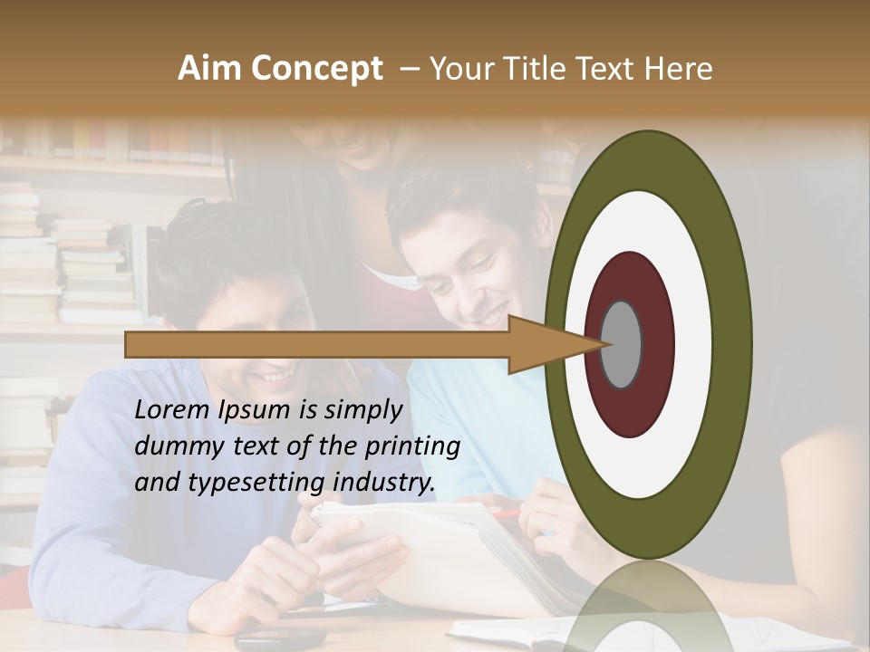 United Writing Person PowerPoint Template