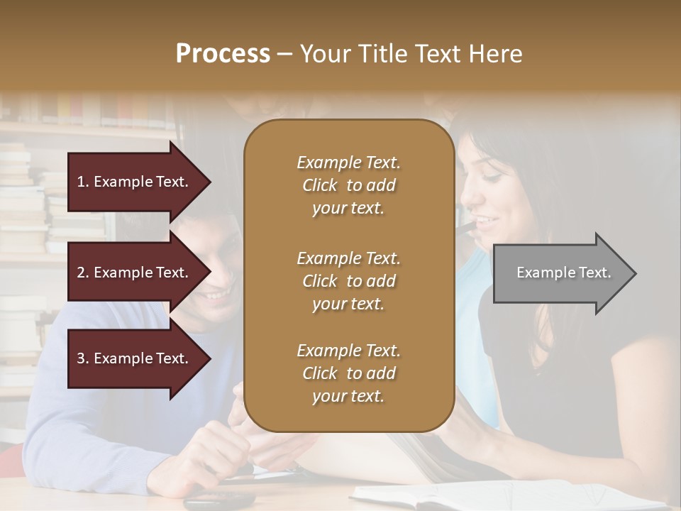 United Writing Person PowerPoint Template