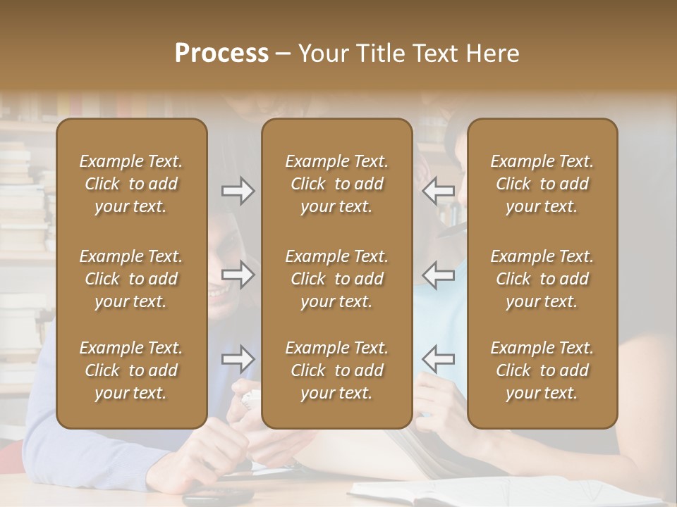 United Writing Person PowerPoint Template