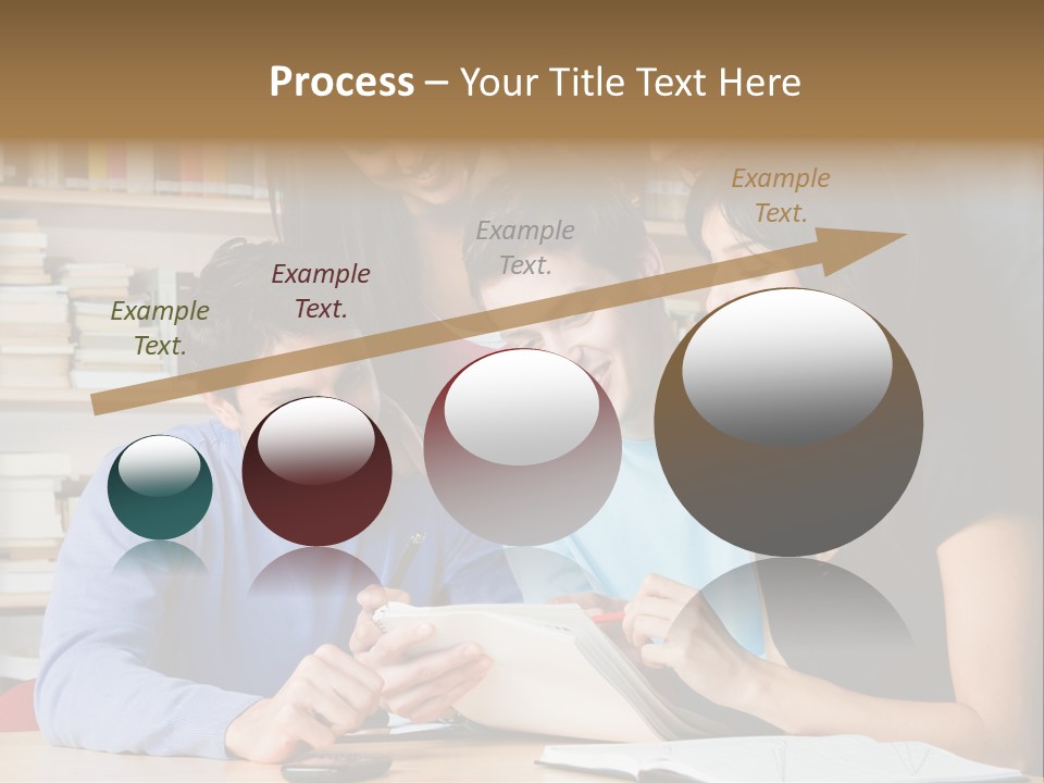 United Writing Person PowerPoint Template
