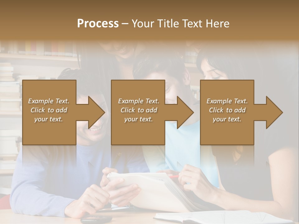 United Writing Person PowerPoint Template