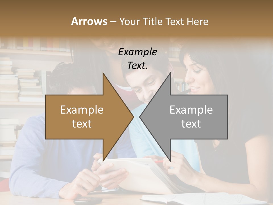 United Writing Person PowerPoint Template