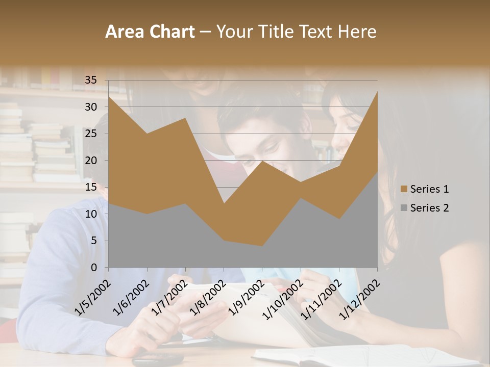 United Writing Person PowerPoint Template