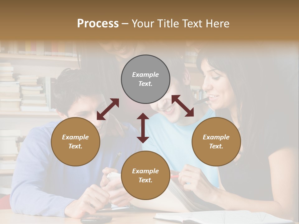United Writing Person PowerPoint Template