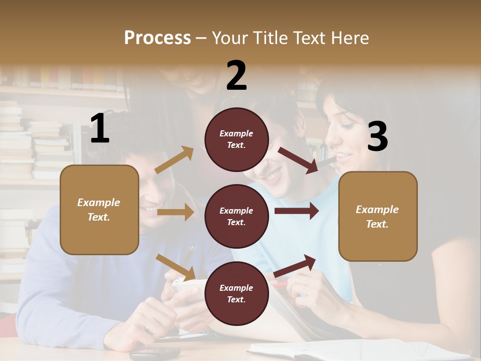 United Writing Person PowerPoint Template