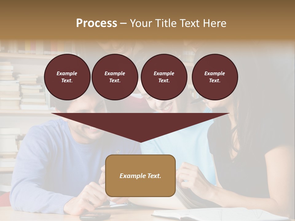 United Writing Person PowerPoint Template
