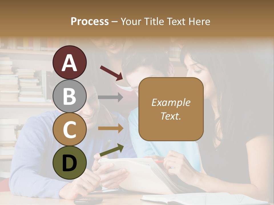 United Writing Person PowerPoint Template