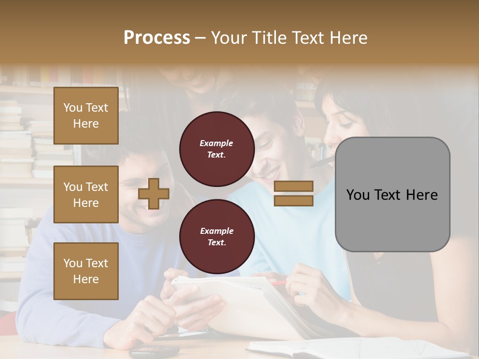 United Writing Person PowerPoint Template