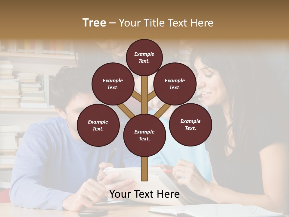 United Writing Person PowerPoint Template