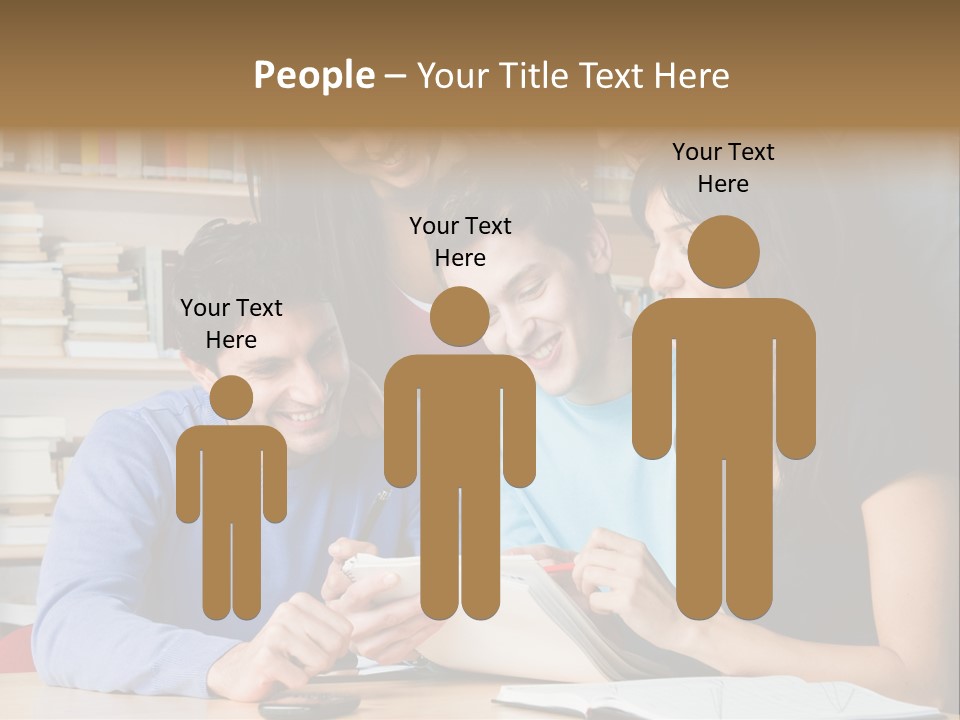 United Writing Person PowerPoint Template