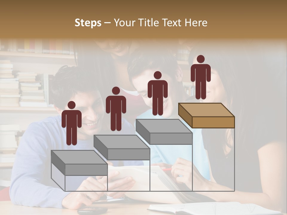 United Writing Person PowerPoint Template