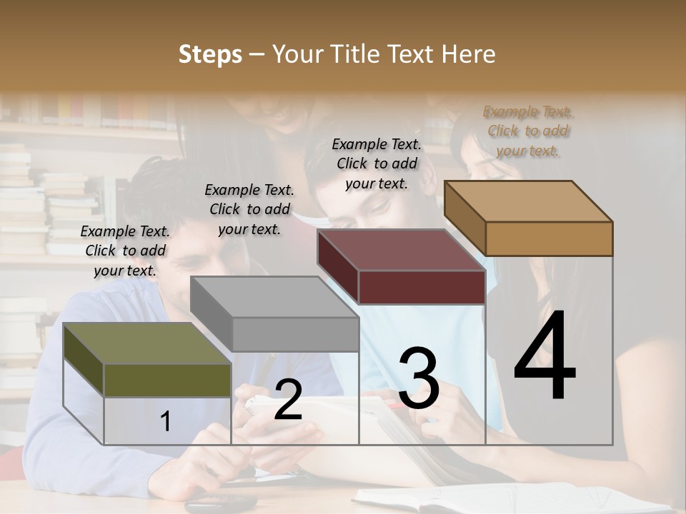 United Writing Person PowerPoint Template