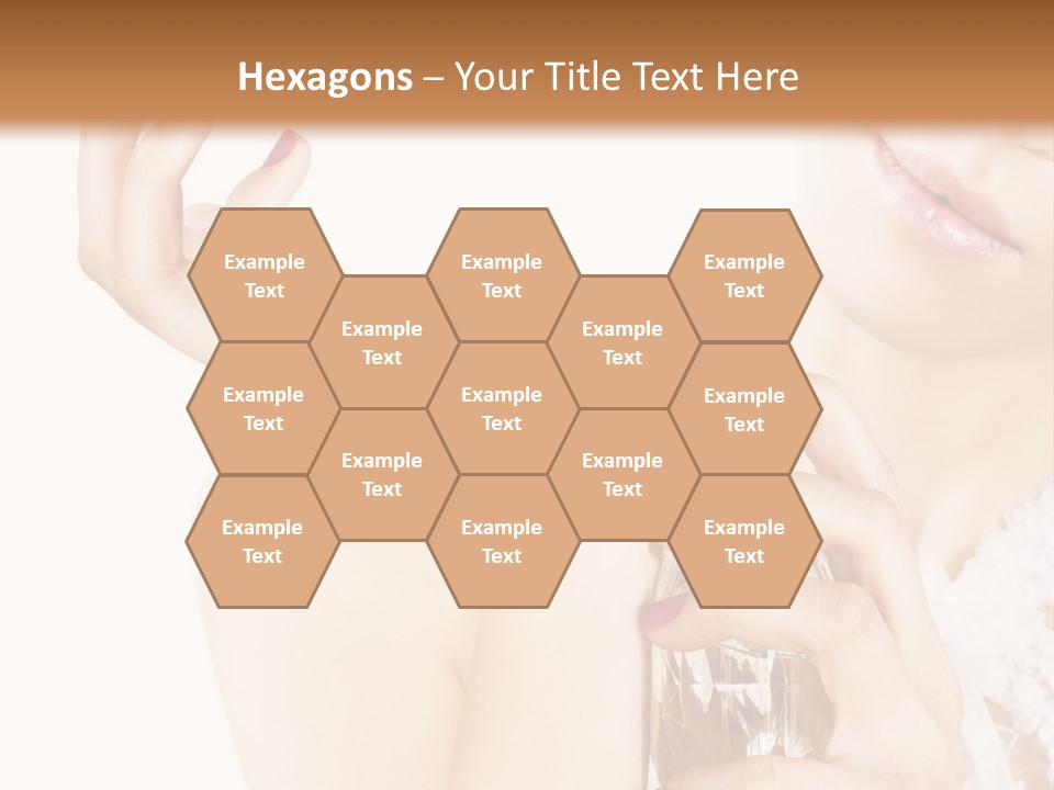 A Woman Holding A Bottle Of Perfume Powerpoint Template PowerPoint Template