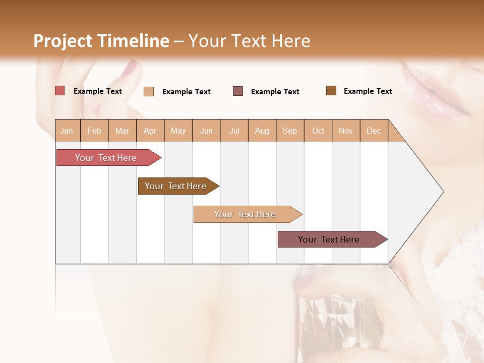 A Woman Holding A Bottle Of Perfume Powerpoint Template PowerPoint Template