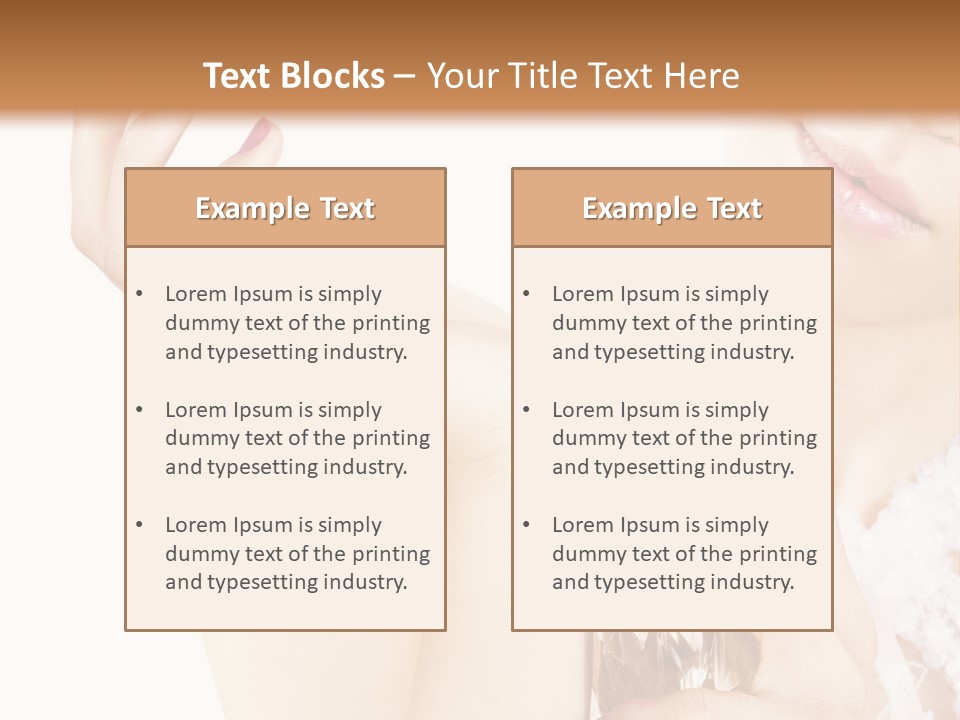 A Woman Holding A Bottle Of Perfume Powerpoint Template PowerPoint Template