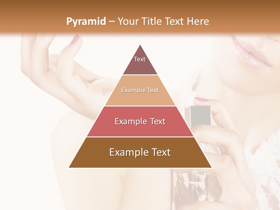 A Woman Holding A Bottle Of Perfume Powerpoint Template PowerPoint Template