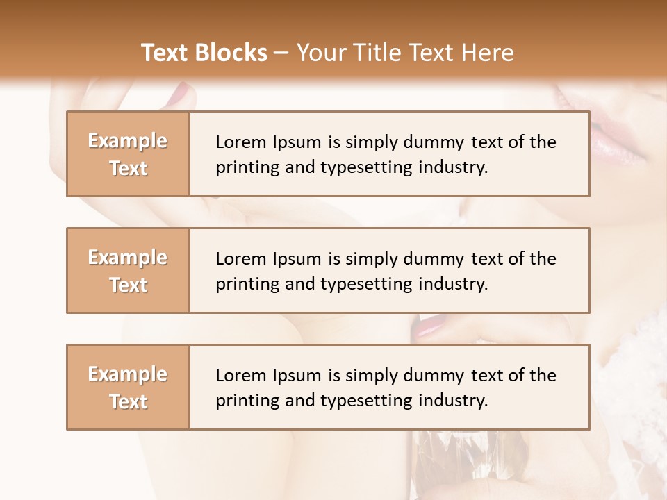 A Woman Holding A Bottle Of Perfume Powerpoint Template PowerPoint Template