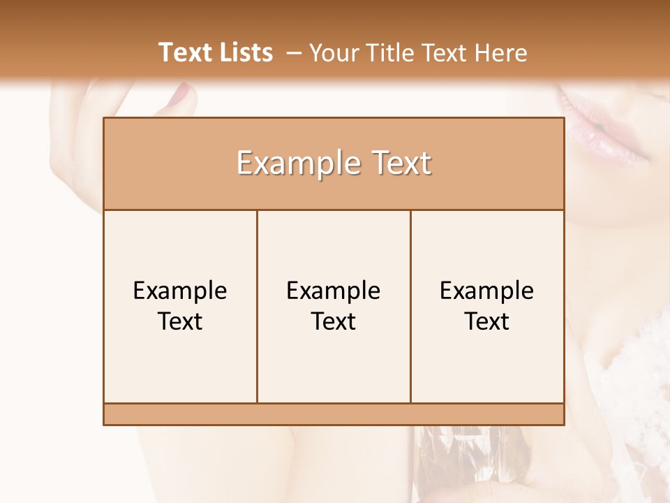 A Woman Holding A Bottle Of Perfume Powerpoint Template PowerPoint Template