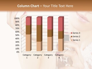 A Woman Holding A Bottle Of Perfume Powerpoint Template PowerPoint Template