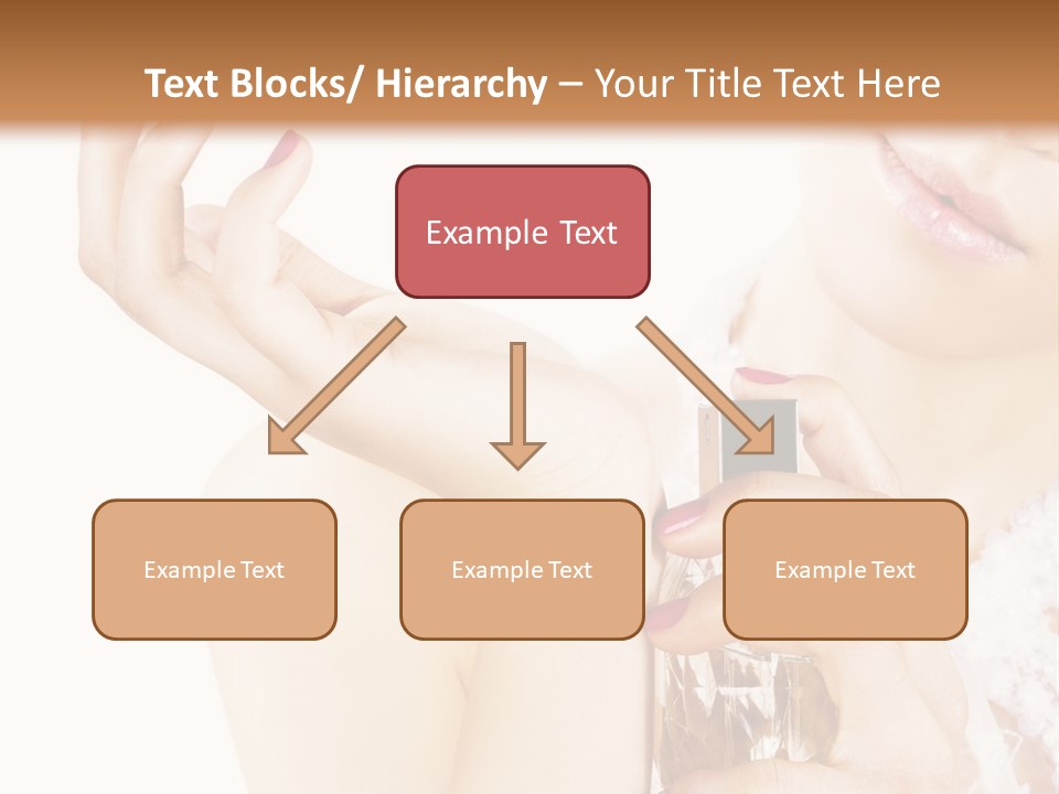 A Woman Holding A Bottle Of Perfume Powerpoint Template PowerPoint Template