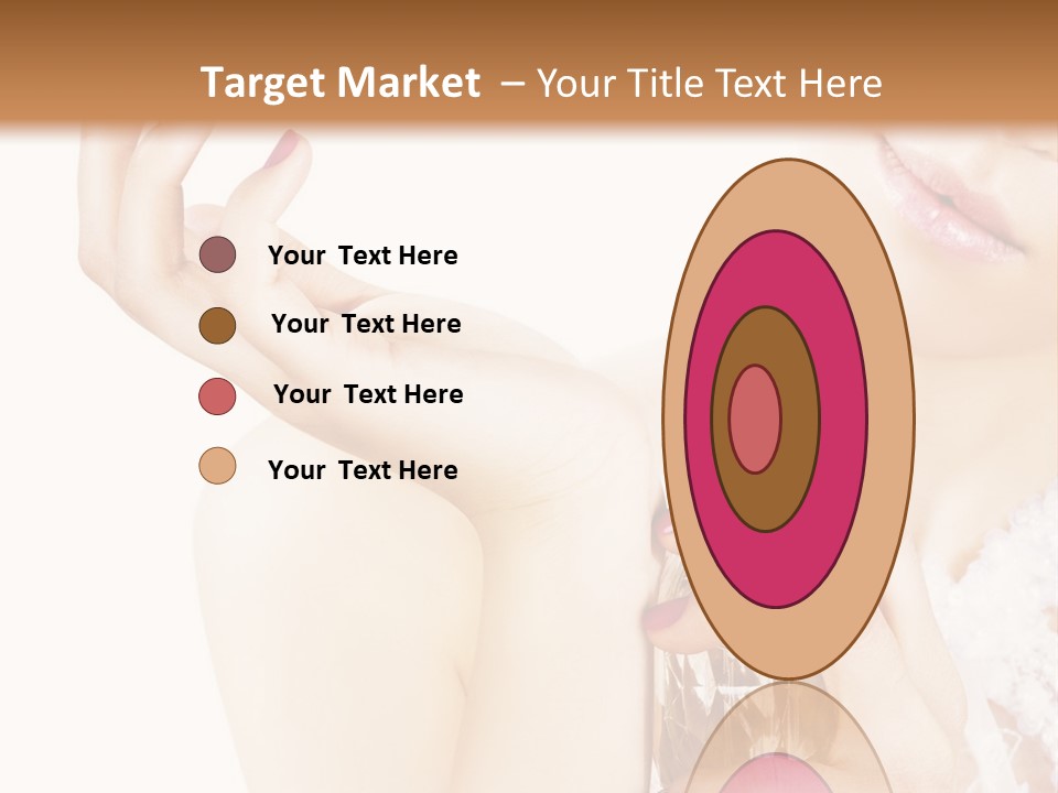 A Woman Holding A Bottle Of Perfume Powerpoint Template PowerPoint Template