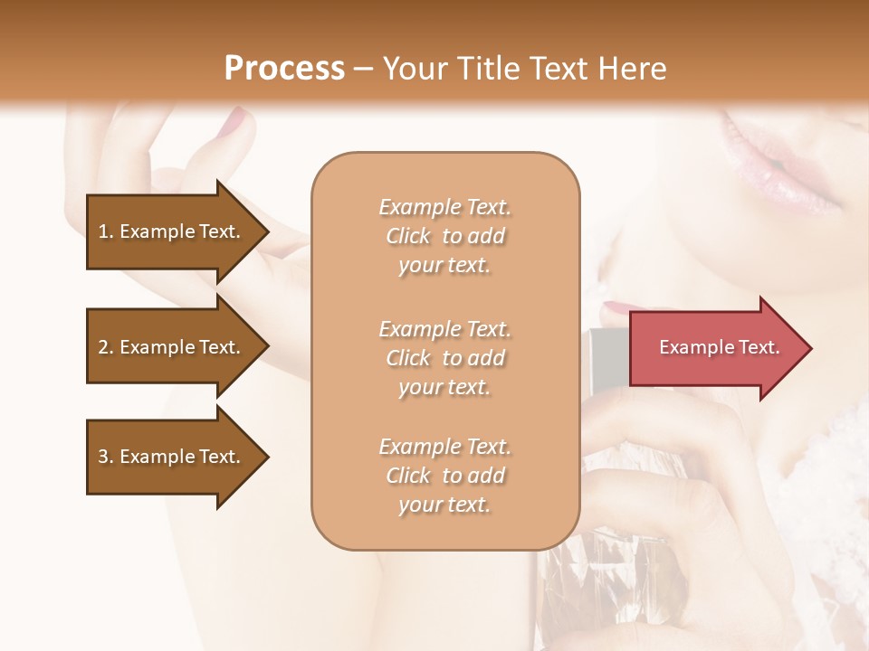 A Woman Holding A Bottle Of Perfume Powerpoint Template PowerPoint Template