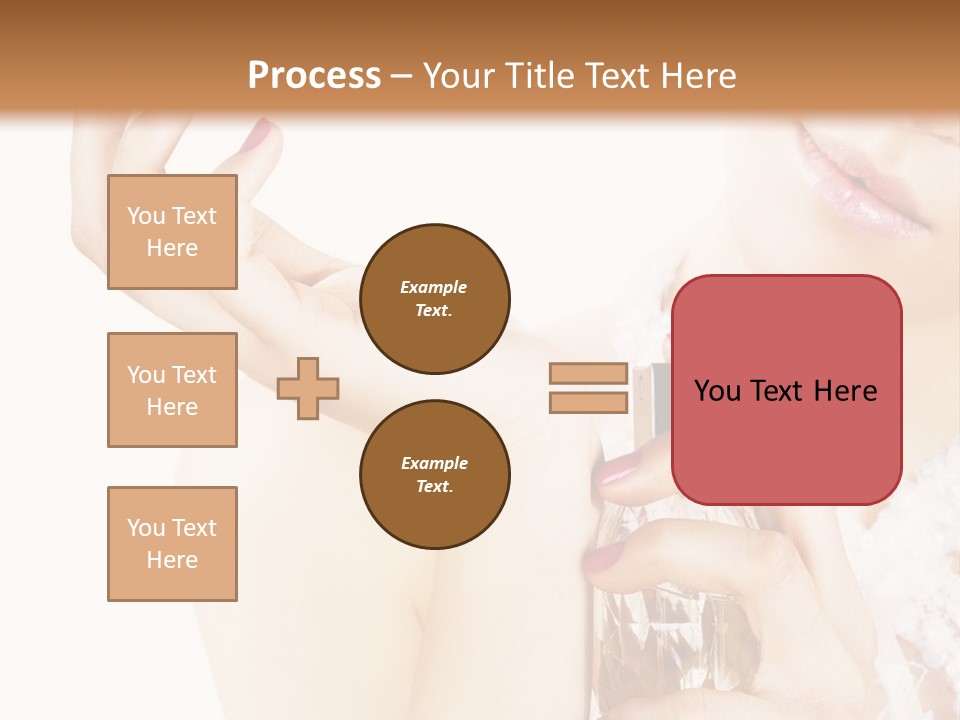 A Woman Holding A Bottle Of Perfume Powerpoint Template PowerPoint Template