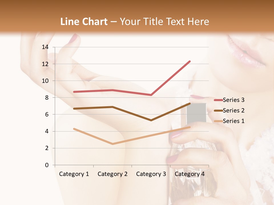 A Woman Holding A Bottle Of Perfume Powerpoint Template PowerPoint Template