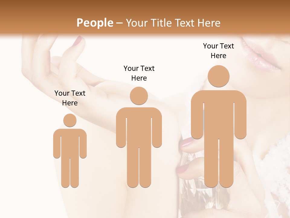 A Woman Holding A Bottle Of Perfume Powerpoint Template PowerPoint Template