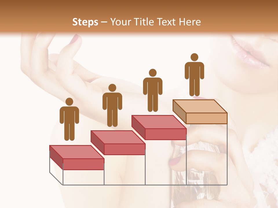 A Woman Holding A Bottle Of Perfume Powerpoint Template PowerPoint Template