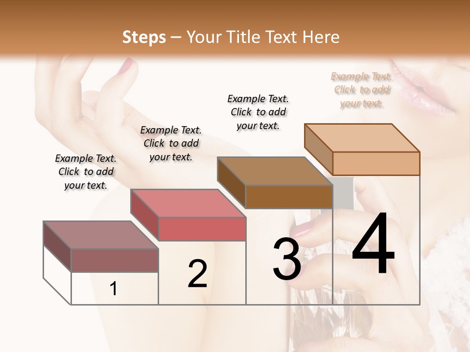 A Woman Holding A Bottle Of Perfume Powerpoint Template PowerPoint Template