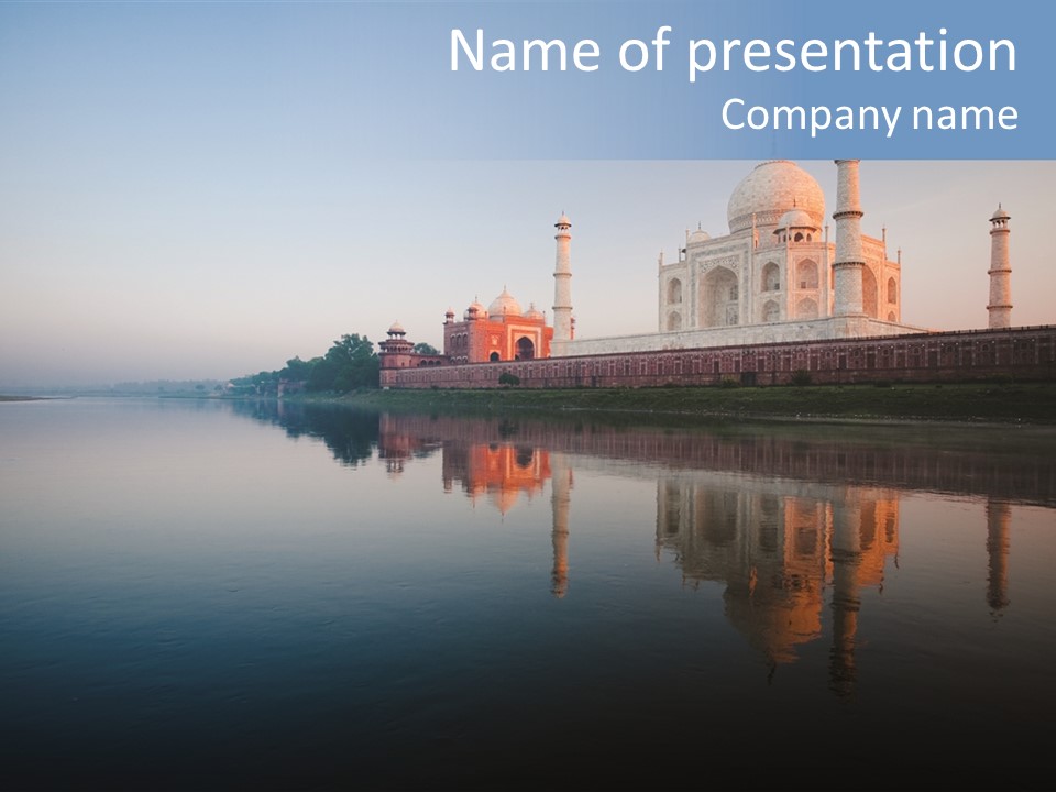 Agra India Temple PowerPoint Template