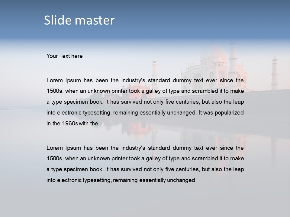 Agra India Temple PowerPoint Template