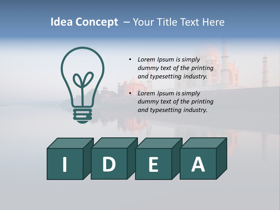 Agra India Temple PowerPoint Template