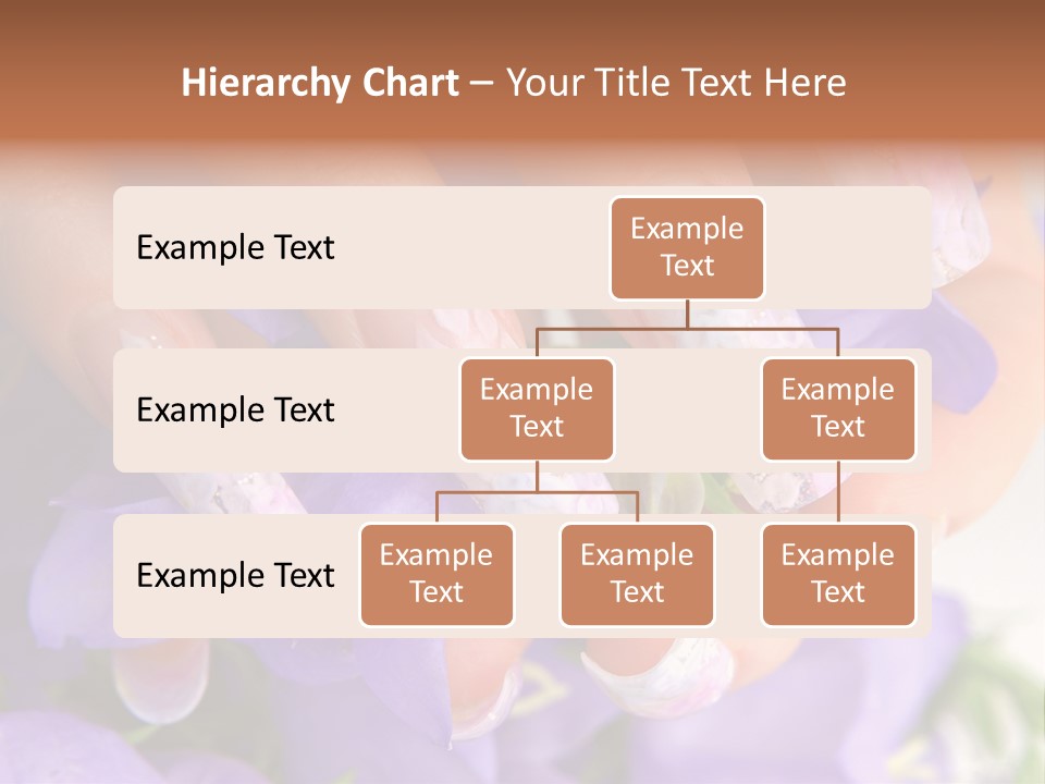 A Woman's Nails With Flowers On Them PowerPoint Template
