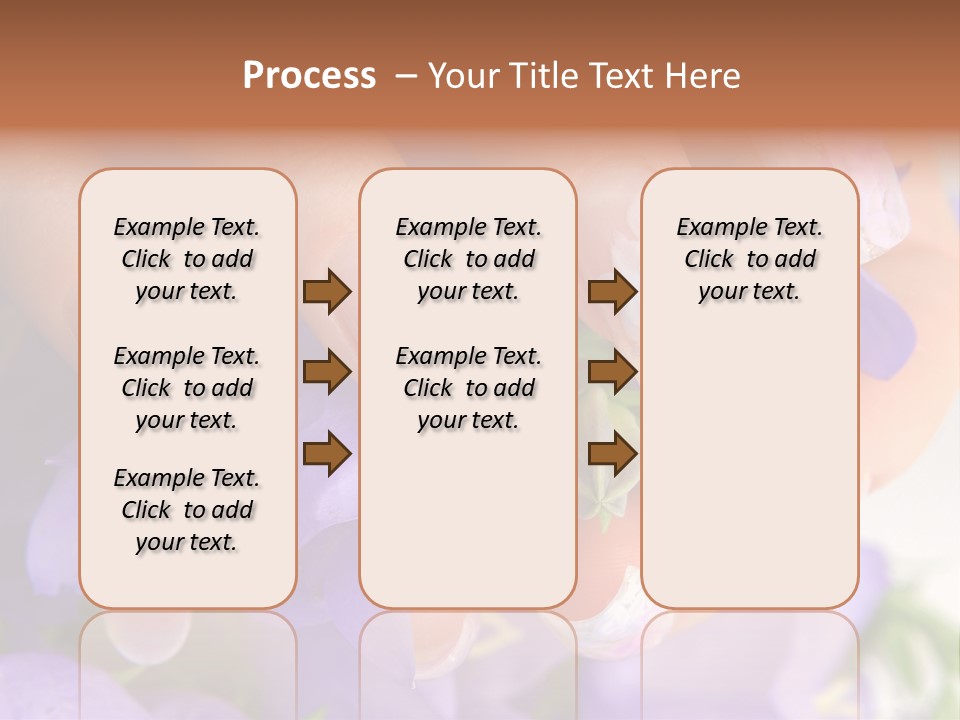 A Woman's Nails With Flowers On Them PowerPoint Template