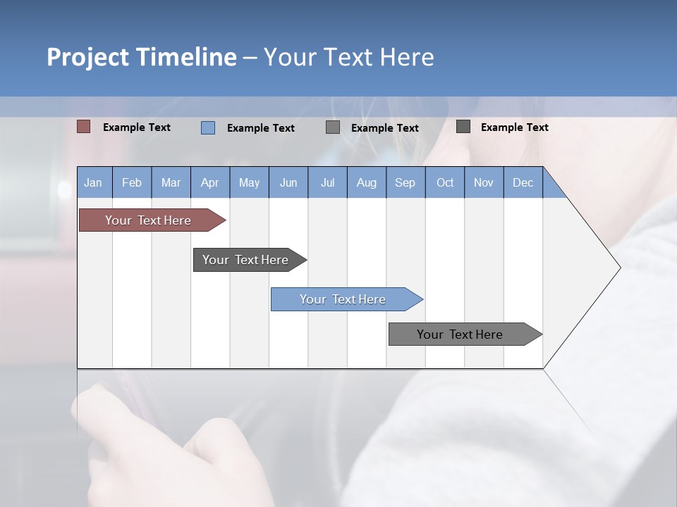 A Girl Is Texting On Her Phone While Driving A Car PowerPoint Template