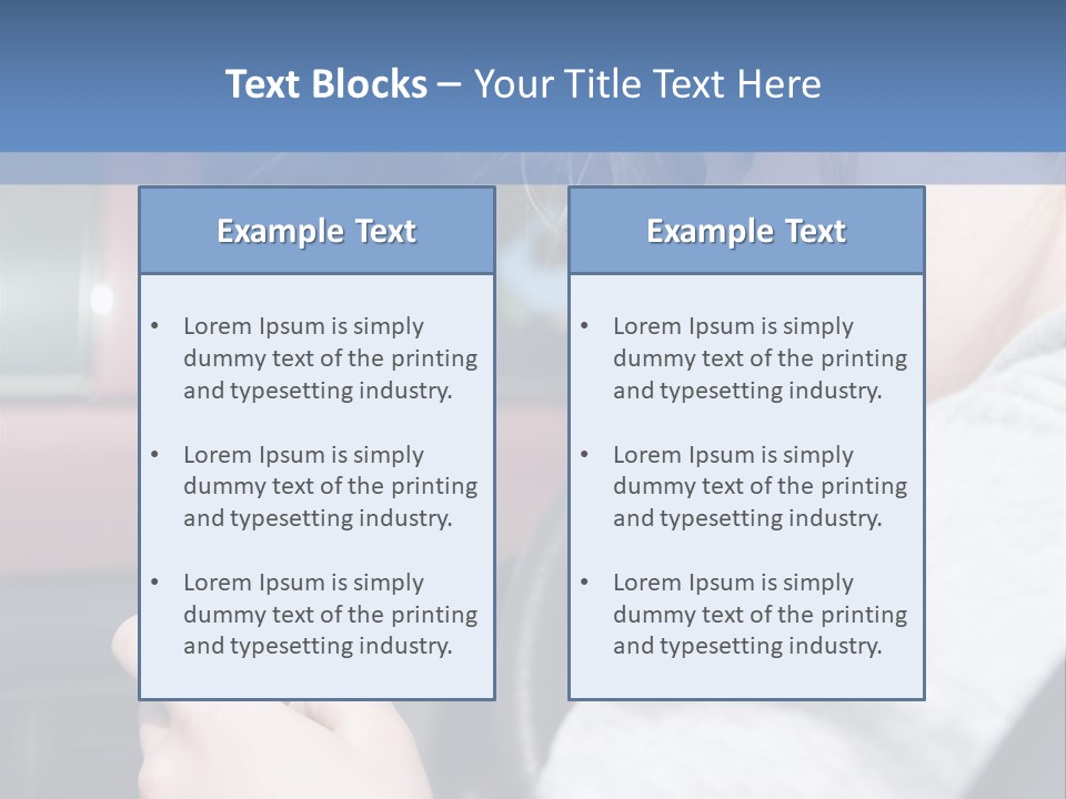 A Girl Is Texting On Her Phone While Driving A Car PowerPoint Template
