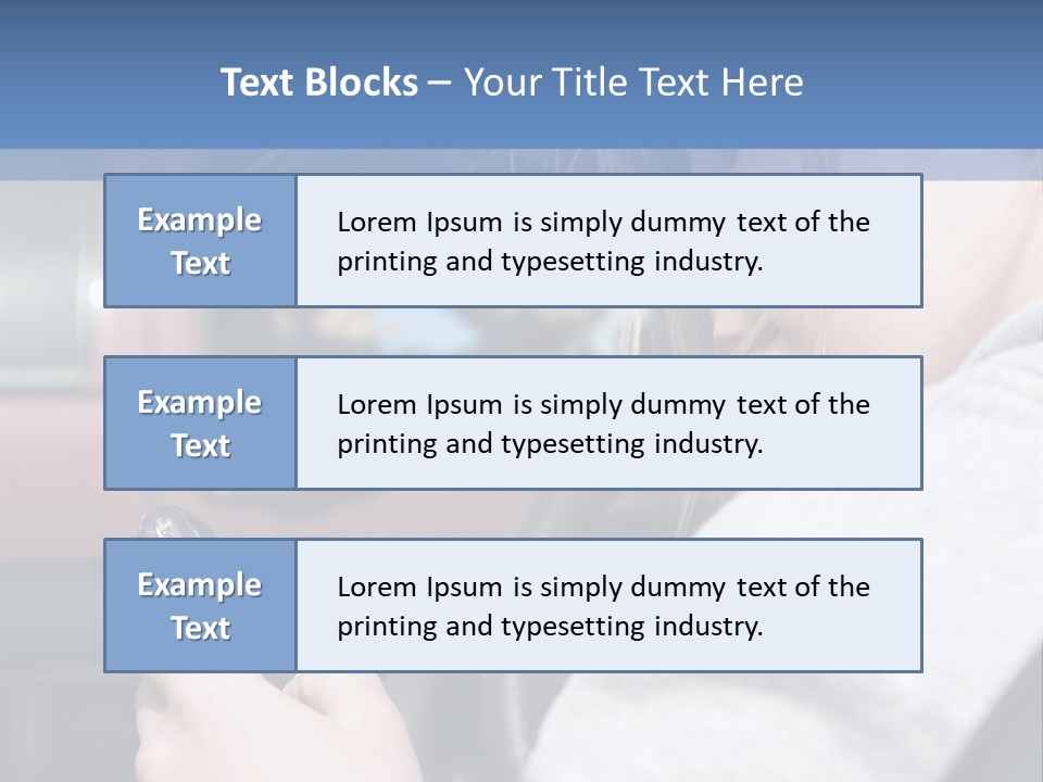 A Girl Is Texting On Her Phone While Driving A Car PowerPoint Template