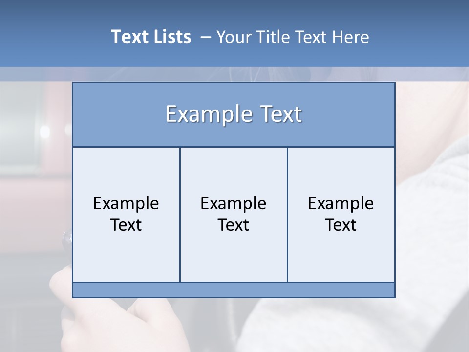 A Girl Is Texting On Her Phone While Driving A Car PowerPoint Template