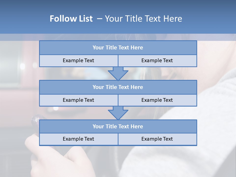 A Girl Is Texting On Her Phone While Driving A Car PowerPoint Template